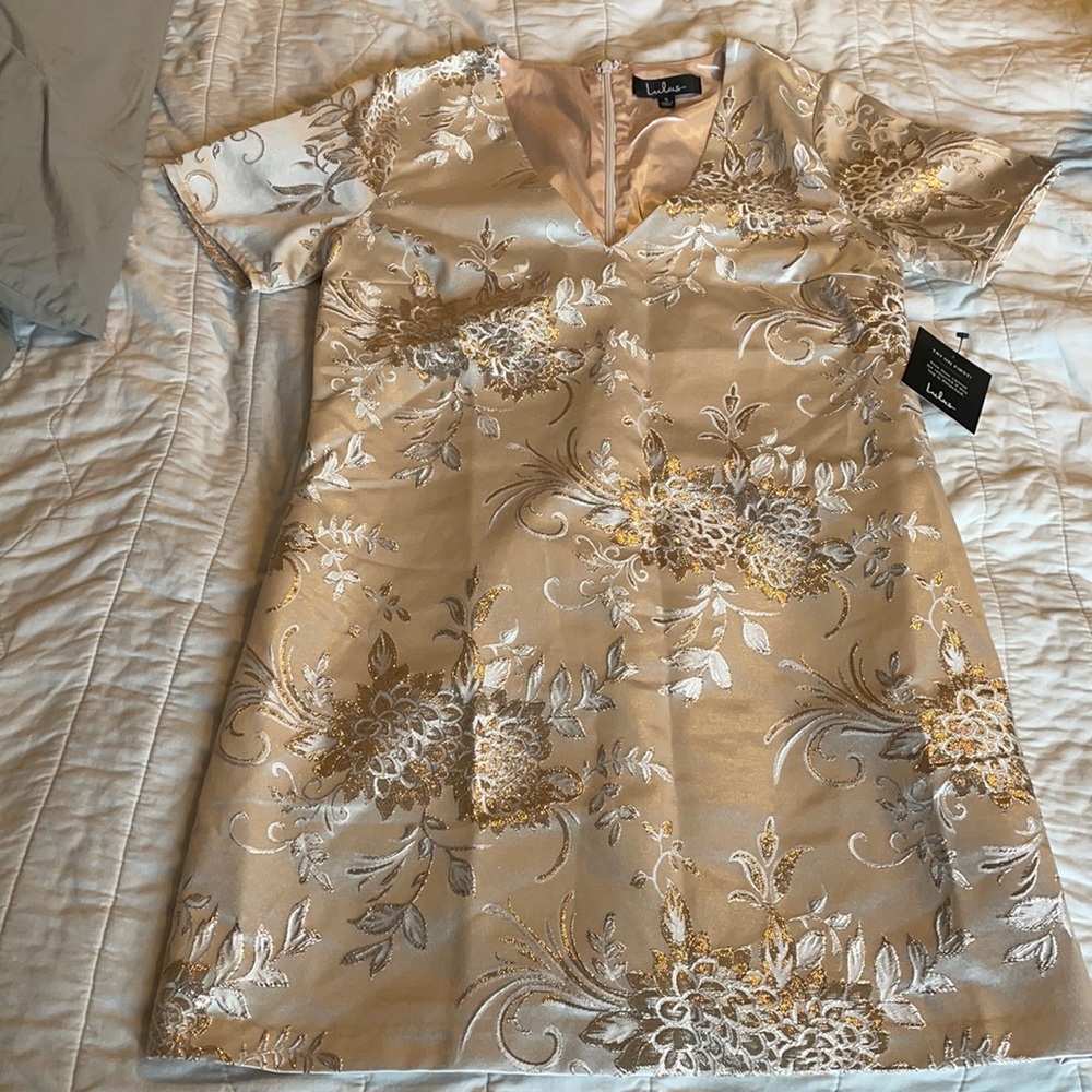 Lulus Satin Shift Dress